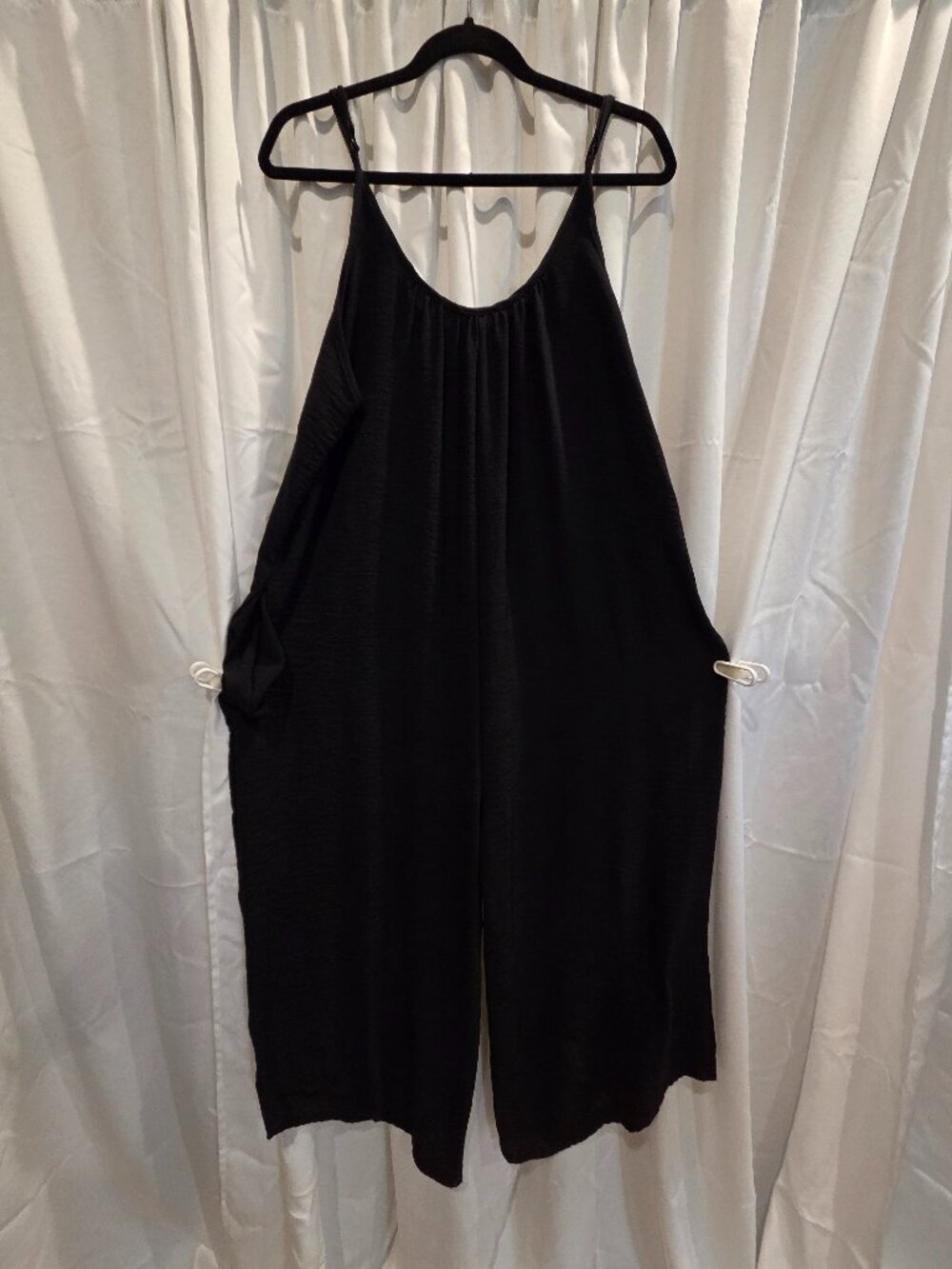 Black Maxi Jumpsuit/Romper in Black ~ XLarge